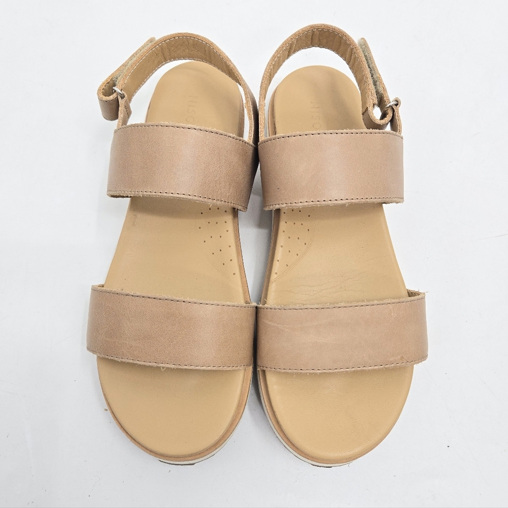 Nisolo Go To 2.0 Sandals Almond Leather Size 7.5 - Picture 3 of 11